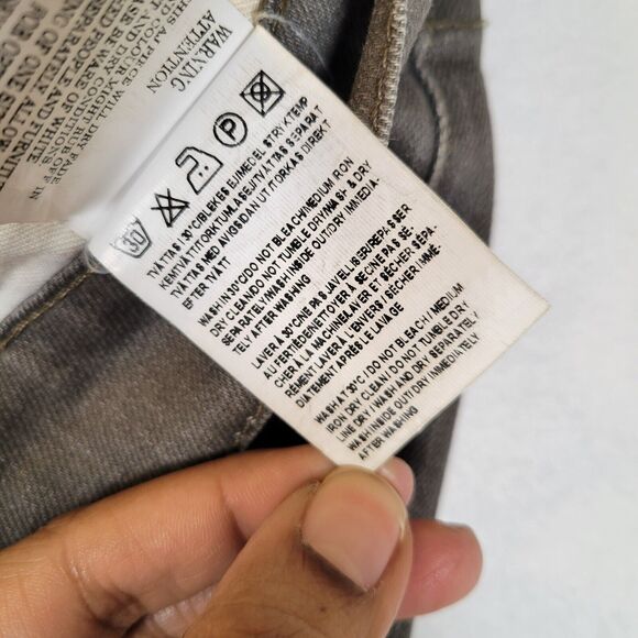 Acne Mens Ace Nelson Khaki Jeans Size 34 Green Mid Rise Straight Quiet Luxury - Picture 5 of 8